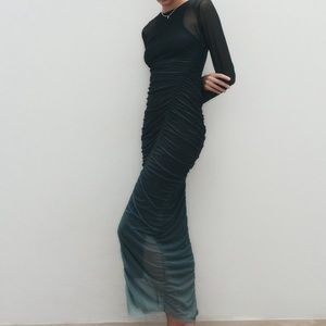 Mesh Ruched Dress